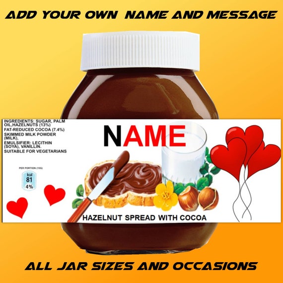 Print Your Own Nutella Label / Nutella Puts Its Design In The Hands Of Consumers Sweet Press ...