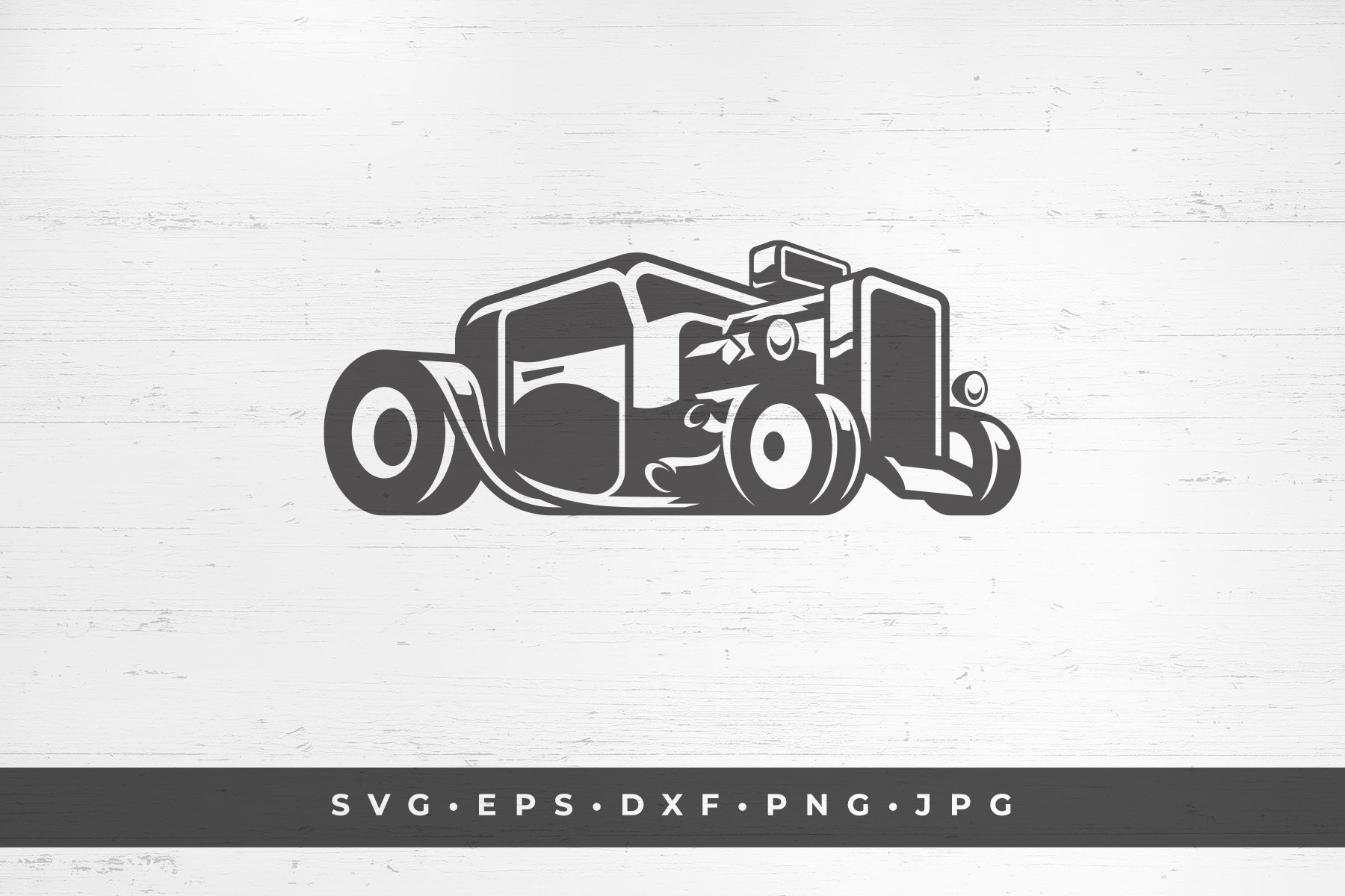 Download Classic hot rod car silhouette vector illustration printable | Etsy