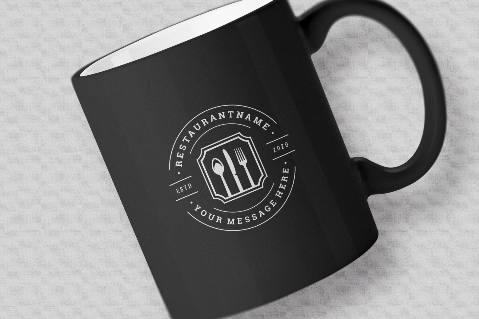 Kitchenware Logo Design Template Utensil Fork Spoont Logo Etsy