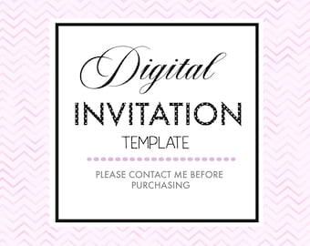 Personalisierbare Einladungsvorlage (Digitale Datei)