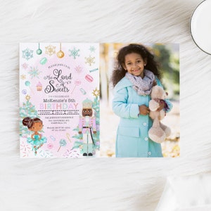 Land of Sweets Nutcracker Birthday Invitation (Editable Template)