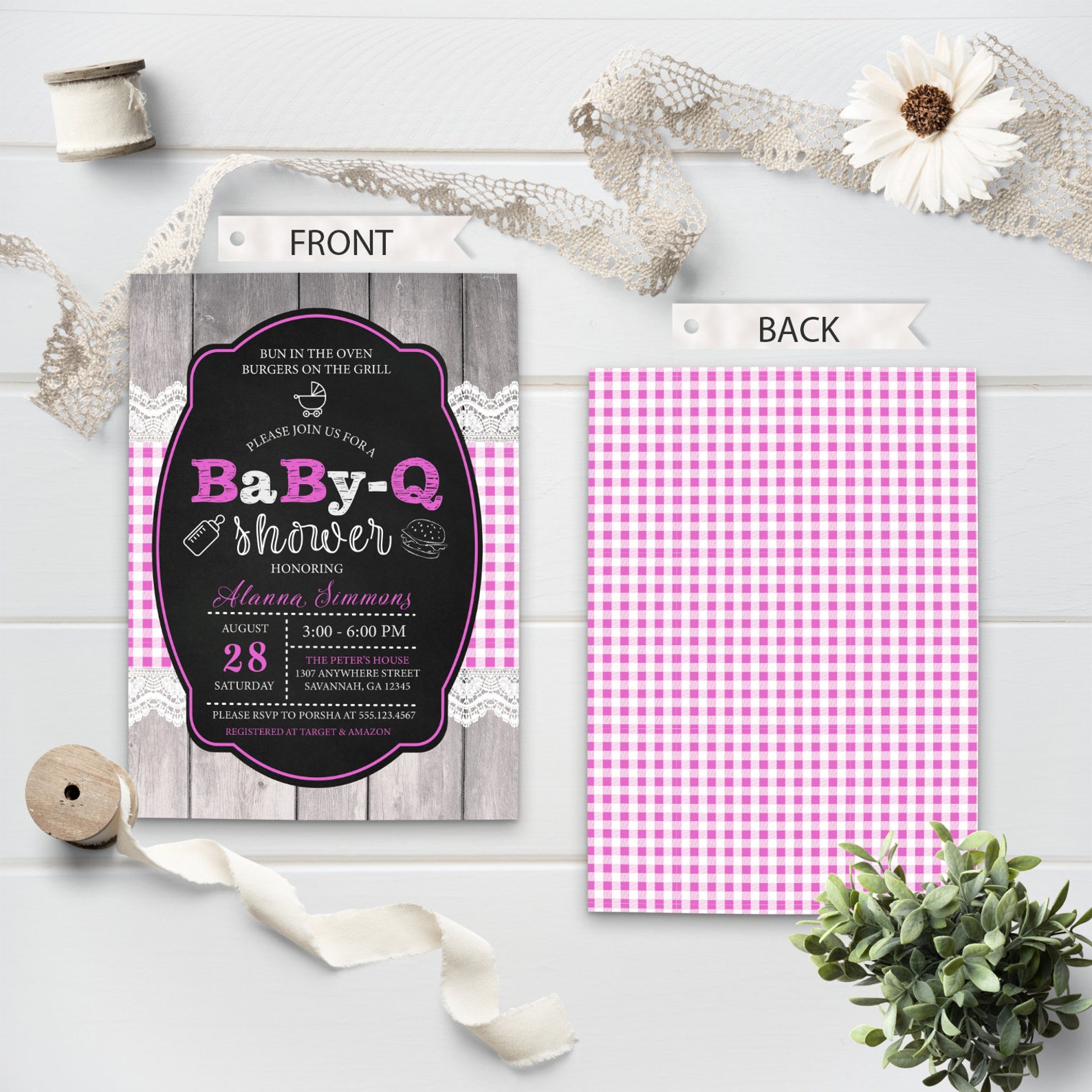 EDITABLE Invitation Baby-q Baby Shower Invitation BBQ - Etsy