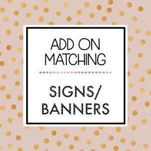 Add-on *DIGITAL* passendes Schild, benutzerdefiniertes Party-Zeichen, Babyparty, Brautparty, Hochzeit, Karten und Einladungen, digital, druckbar