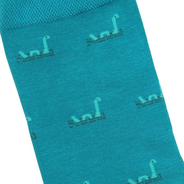 Nessie Turquoise Socks - Perfect Souvenir of Loch Ness