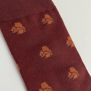 Red Squirrel Socks - Perfect Gift or Souvenir