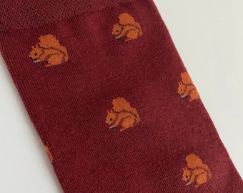 Red Squirrel Socks - Perfect Gift or Souvenir