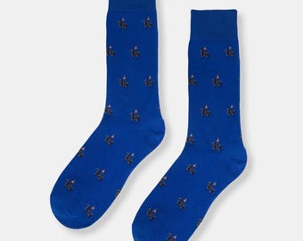 Glasgow Duke of Wellington Statue Socks | Unique Scottish Street Art Design