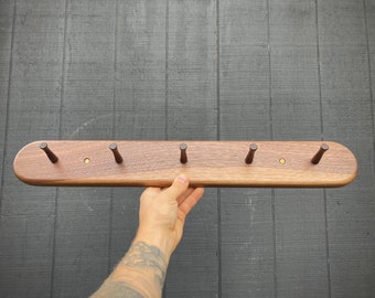 Walnut coat rack