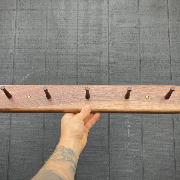Coat Rack Peg Board Etsy