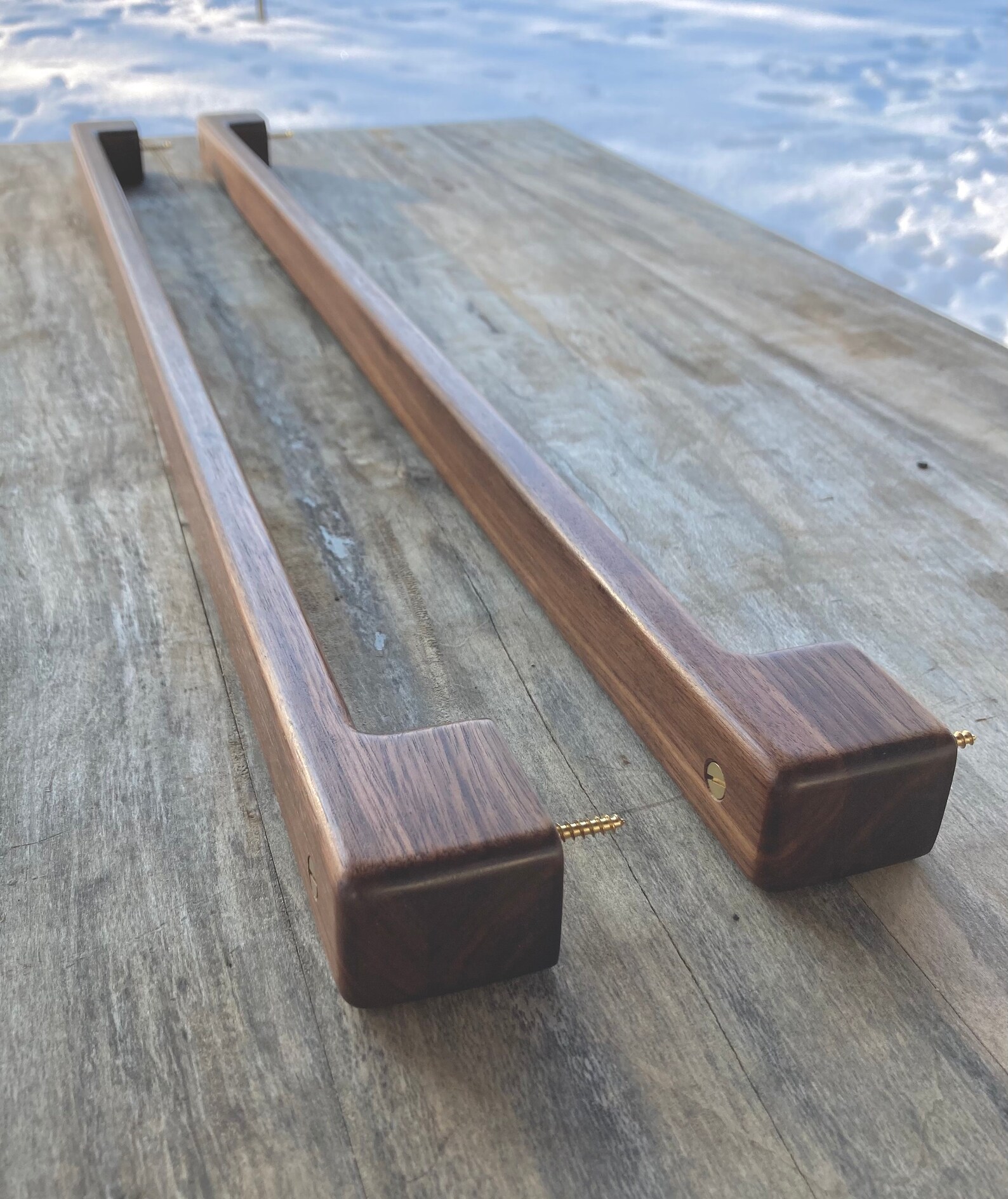 The wooden towel bar Etsy