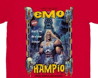 Demon Champion klassiek unisex T-shirt met ronde hals