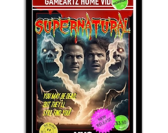 GAMEARTZ: Supernatural VHS Premium Matte Paper Poster - Etsy