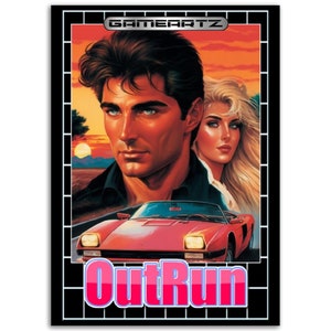 GAMEARTZ: OUTRUN Poster di carta opaca premium