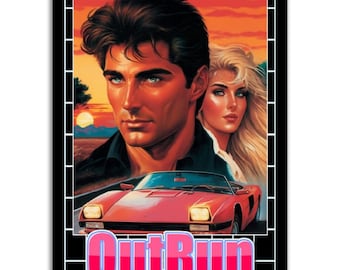 GAMEARTZ: OUTRUN premium poster van mat papier
