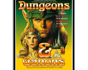 Dungeons & Ganons film premium mat papier poster