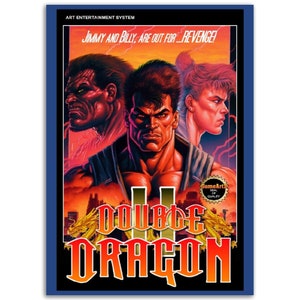 GAMEARTZ: Double Dragon 2 Premium Matte Paper Poster