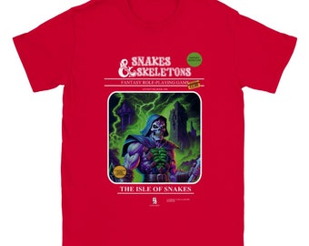 Slangen & skeletten Boek 1 Unisex T-shirt met ronde hals