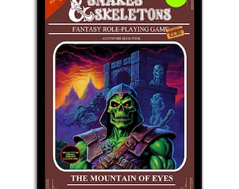 Slangen en skeletten boek 4 premium poster van mat papier