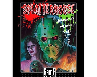 GAMEARTZ: SPLATTERHOUSE Póster de papel mate premium