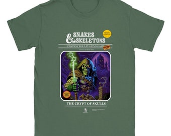 Slangen & Skeletten Unisex T-shirt met ronde hals