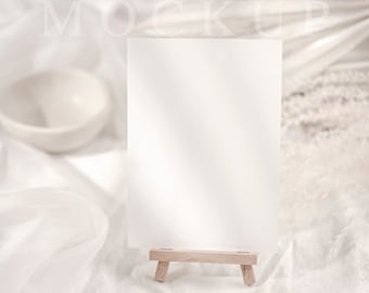4x6 Boho Card Mockup, Seating Card Mockup, Table Number Sign, Wedding Stock Photo,  Instant Download, 024