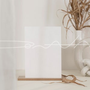 5x7 Boho Blank Card Mockup, Wedding Mockup, Save The Date Card, Stock Photo, Instant Download, Smart Object