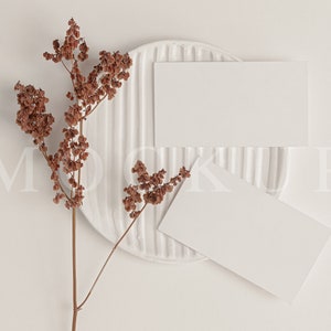 Neutraler Ton Visitenkarte Mockup, gestylt Mock Up, Tischkarte Mockup, Stock Photo, Sofort Download, JPG Datei, 019