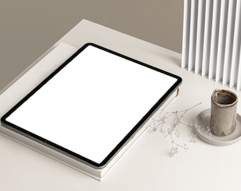 Modern IPad Mockup, Device Mockup, Digital Planner, IPad Planner, Styled Stock Photo, Instant Download, JPG Files, 017