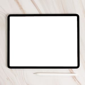Beige IPad Mockup, Device Mockup, Digital Planner, IPad Planner, Simple Stock Photo, Instant Download, JPG Files, 016