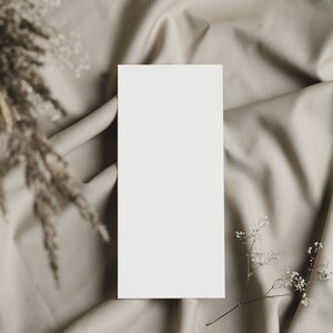 Maquete de menu Boho, maquete de cartão de casamento, foto de cartão em branco, maquete plana, download instantâneo, arquivo JPG