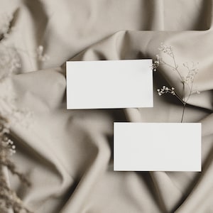 Maquette de carte de visite Boho, maquette de carte de lieu, maquette de mariage, photo de stock stylisée, téléchargement instantané, 020