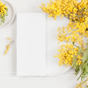 Hochzeit Menü Mockup, Hochzeitskarte Mock Up, leere Karte Stock Photo, flaches Lay Mockup, Sofort Download, JPG Datei