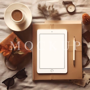Cozy IPad Mockup, Device Mockup, Digital Planner, IPad Planner, Stock Photo, Instant Download, JPG Files, 042