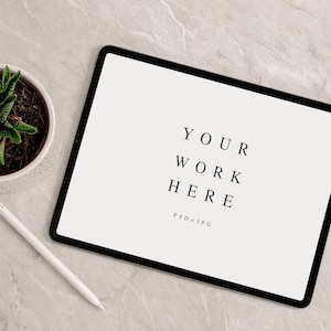 White IPad Mockup, Device Mockup, Digital Planner, IPad Planner, Stock Photo, Instant Download, JPG Files