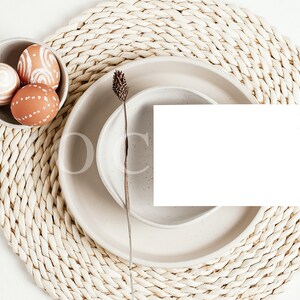 Mockup di cartolina di Pasqua 6x4, invito alle vacanze, foto di vacanza, mockup di cartolina d'auguri, download istantaneo, 004