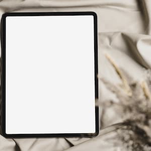 Boho IPad Mockup, Device Mockup, Digital Planner Mock, IPad Planner, Stock Photo, Instant Download, JPG Files, 020