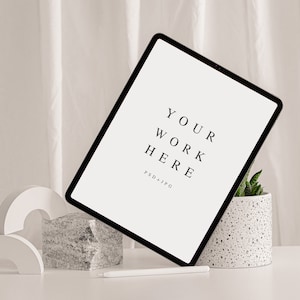Styled IPad Mockup, Device Mockup, Digital Planner Mock, IPad Planner, White Stock Photo, Instant Download, JPG Files