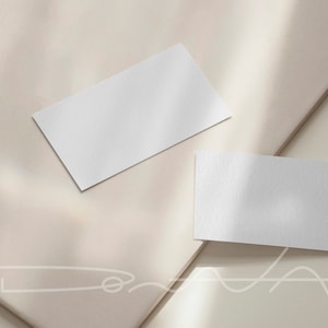 Ästhetisches Visitenkarten-Mockup, gestyltes Mock-Up, Tischkarten-Mockup, Branding Mock, Stock Photo, Instant Download