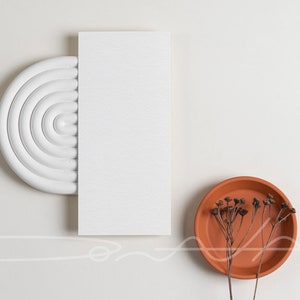 Maquete de menu moderno, maquete de cartão de casamento, cartão em branco, foto de estoque, maquete plana, download instantâneo, arquivo JPG