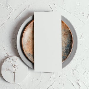 Witte Menu Mockup, Wedding Card Mock Up, Menukaarten Stock Photo, Flat Lay Mockup, Instant Download