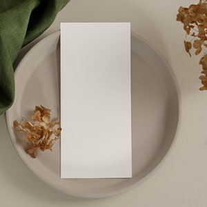 Maquete de menu estilizado, maquete de cartão de casamento, maquete de cartão em branco, foto stock plana, download instantâneo, arquivo JPG, 013