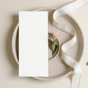 2 Mockups de Cardápio de Casamento, Mockups de Cartão de Casamento, Foto de Cartão em Branco, Mockups Flat Lay, Download Instantâneo, Arquivo JPG, 008