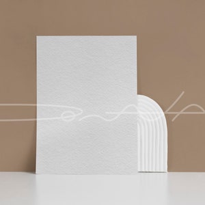 Maquette d'invitation minimaliste, maquette de mariage, cartes vierges 5 x 7, enregistrer la carte de date, stock photo, téléchargement immédiat