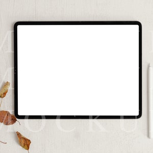 Fall Style IPad Mockup, Device Mockup, Digital Planner, IPad Planner, Stock Photo, Instant Download, JPG Files, 019
