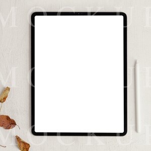 Fall Style IPad Mockup, Device Mockup, Digital Planner, IPad Planner, Stock Photo, Instant Download,  019