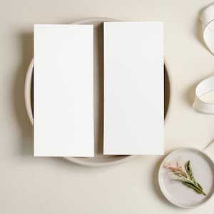 Maquette de menu esthétique, maquette de carte de mariage, photo de stock de carte vierge, maquette à plat, téléchargement immédiat, fichier JPG, 008