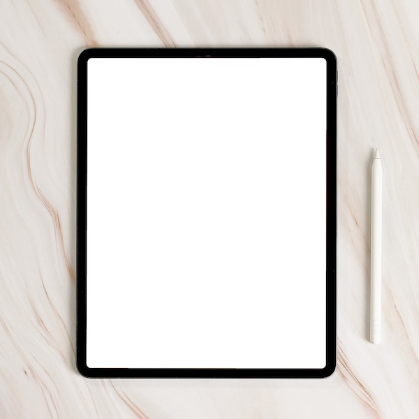 Simple IPad Mockup, Device Mockup, Digital Planner, IPad Planner, Modern Stock Photo, Instant Download, JPG Files, 016