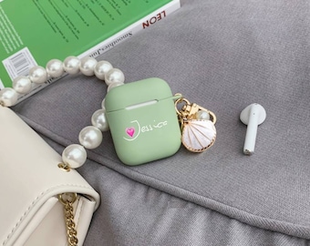 Custom airpod case,Silicone AirPods Pro Case keychain,Cute Airpod 3rd Gen Case,Personalized airpods case, best gift,name airpods case