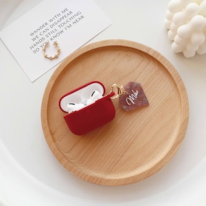 Custom AirPods Pro Case,Name Airpod Case With Love Heart Keychain,Silicone Airpod Pro 2 Case,Personalized Airpod 4 Case,Gifts For Her