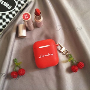 Custom AirPod Case, Cute Cherry Airpod Pro 2 Case Keychain,Airpods 4 Case Holder Cover,Airpods 3 Case,Personalized Gifts,Gifts For Her